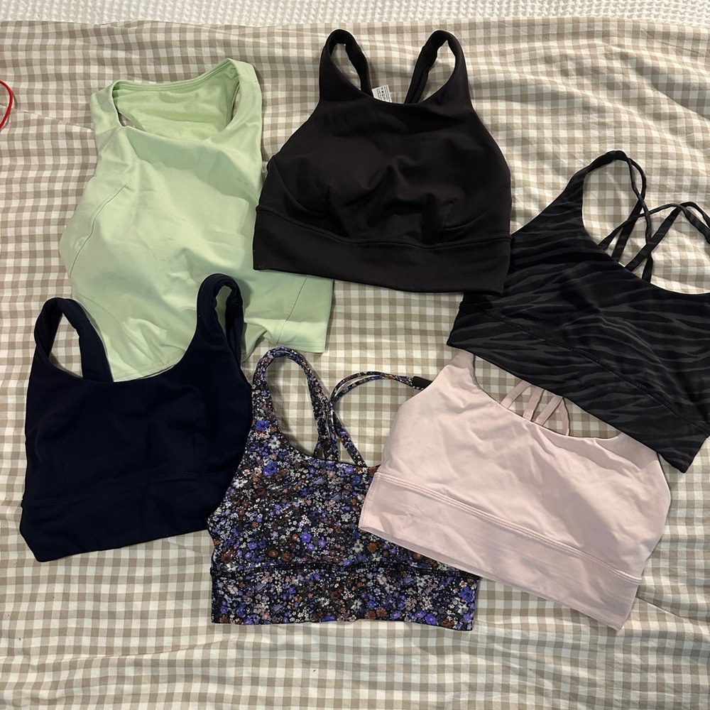 Assorted Lululemon Sports Bras Collection